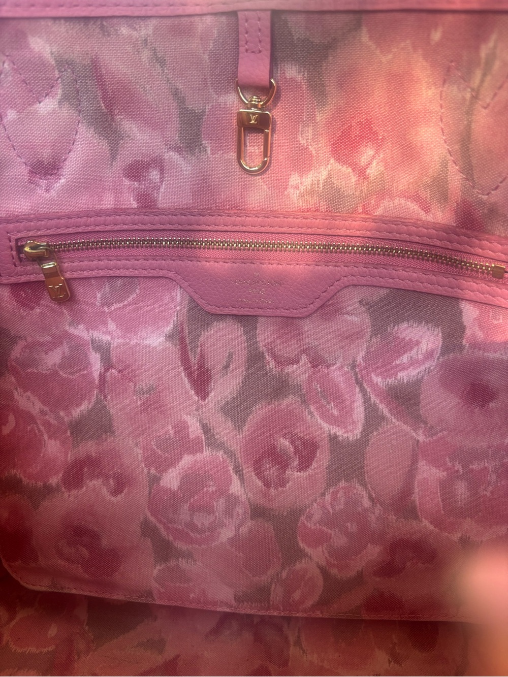 Louis Vuitton Neverfull MM Ikat Flower Monogram Canvas Tote – 100% Authentic - Picture 11 of 16
